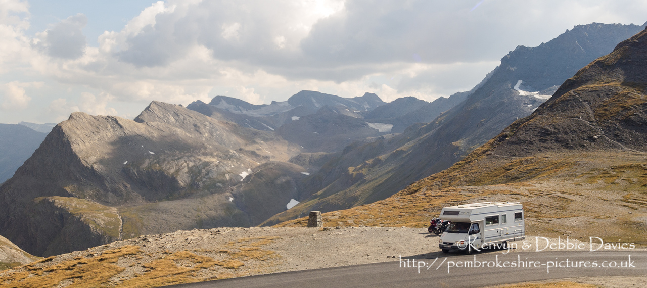 Col de l'iseran is the highest paved mountain pass in the Alps.